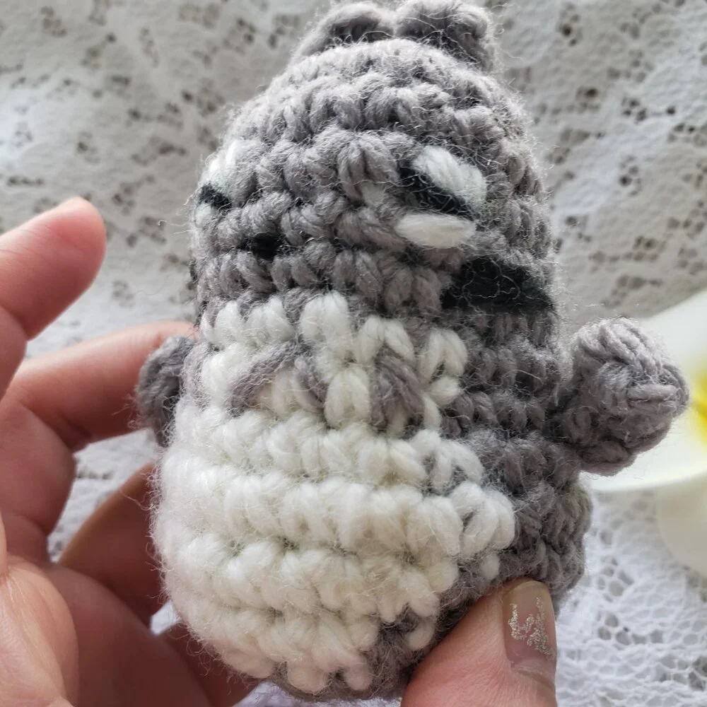 New Handmade Amigurumi Crochet Mini Totoro Stuffed Animal Toy Funny 6